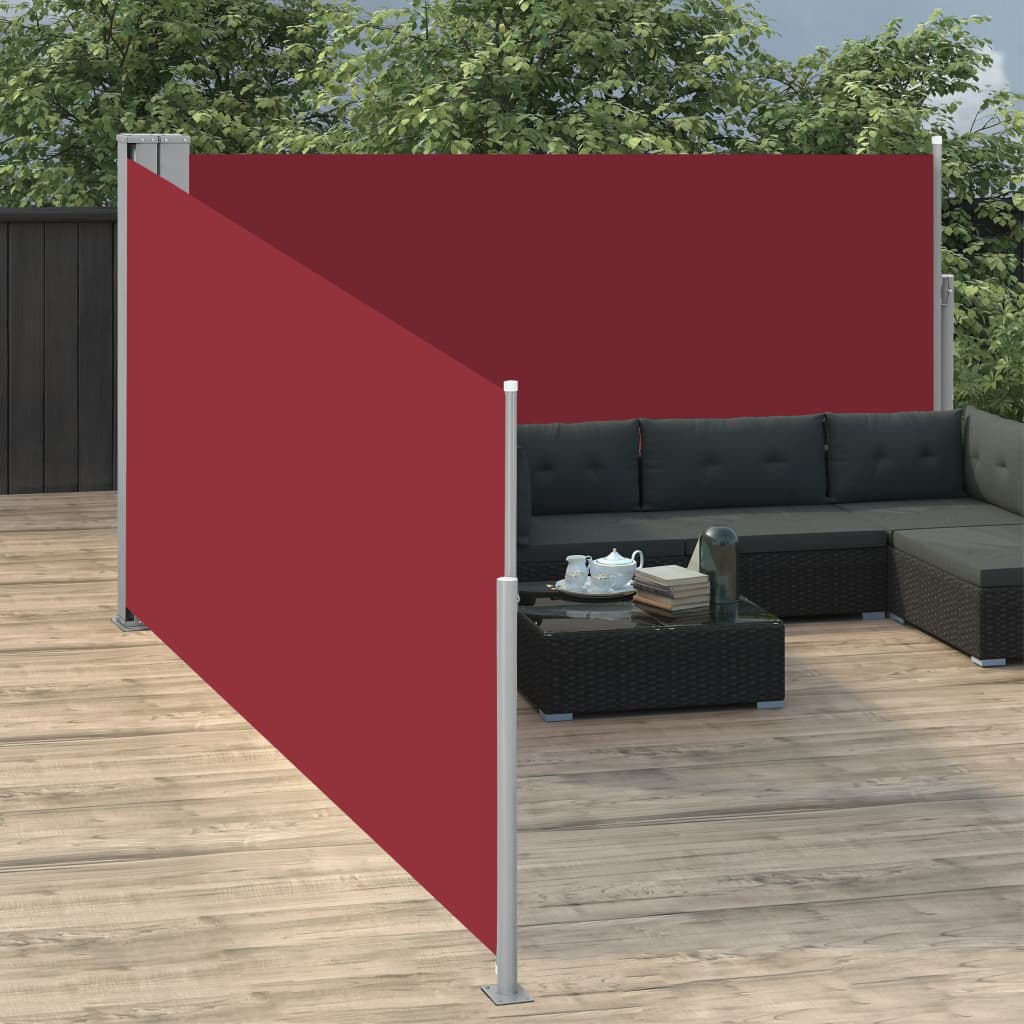 Ausziehbare Seitenmarkise Rot 140 x 1000 cm - Pazzar.ch