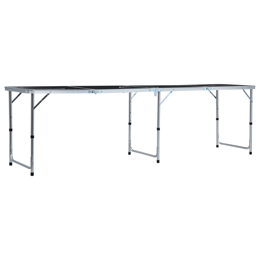 Klappbarer Bier-Pong-Tisch 240 cm Schwarz - Pazzar.ch