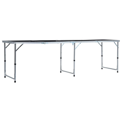Klappbarer Bier-Pong-Tisch 240 cm Schwarz - Pazzar.ch