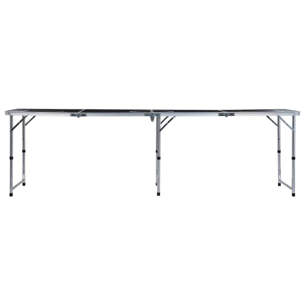 Klappbarer Bier-Pong-Tisch 240 cm Schwarz - Pazzar.ch