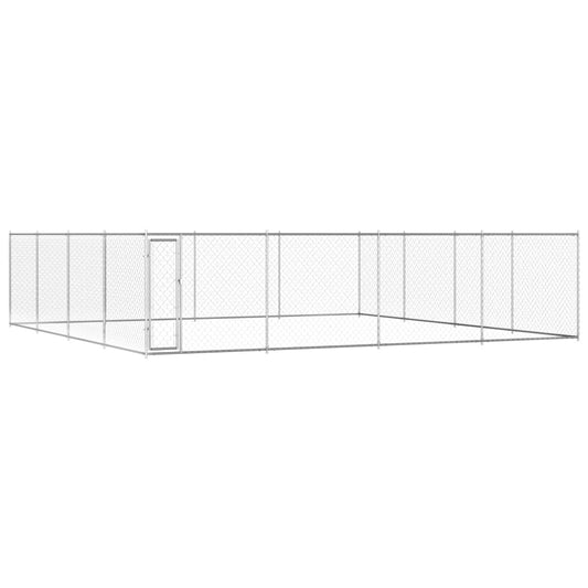 Outdoor-Hundezwinger Verzinkter Stahl 760x760x185 cm - Pazzar.ch