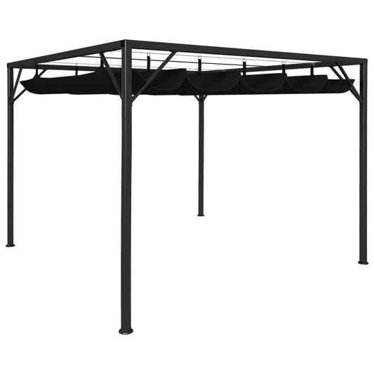 Gartenpavillon mit ausziehbarem Dach 3×3 m Anthrazit - Pazzar.ch