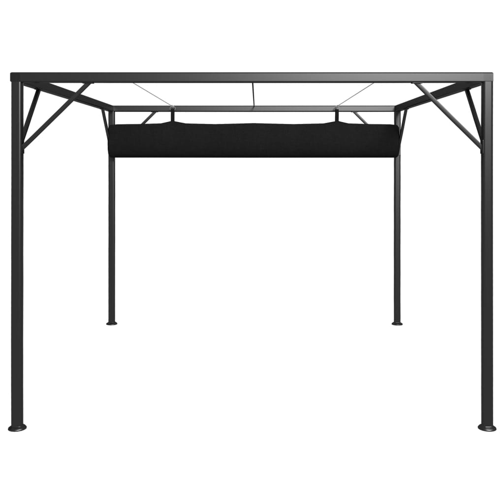 Gartenpavillon mit ausziehbarem Dach 3×3 m Anthrazit - Pazzar.ch