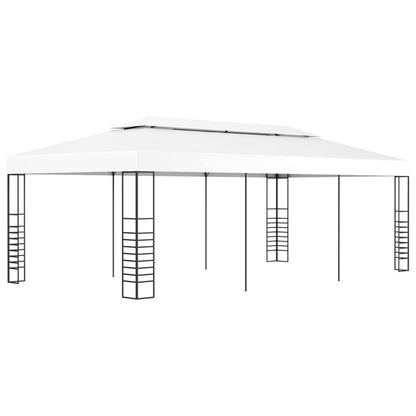 Gartenpavillon 6×3 m Weiß - Pazzar.ch