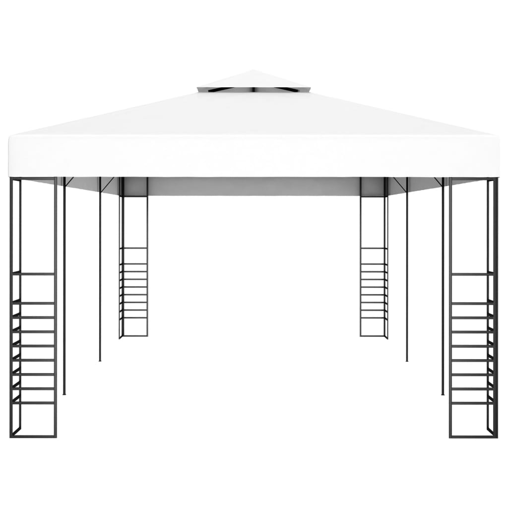 Gartenpavillon 6×3 m Weiß - Pazzar.ch