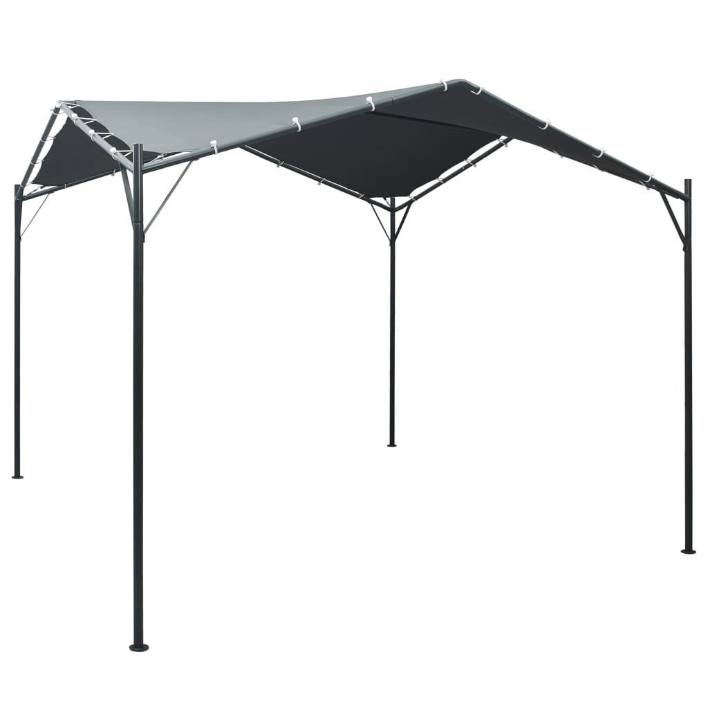Pavilion Partyzelt Überdachung 3x3 m Stahl Anthrazit - Pazzar.ch