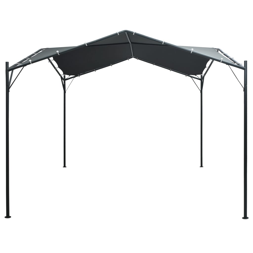 Pavilion Partyzelt Überdachung 3x3 m Stahl Anthrazit - Pazzar.ch