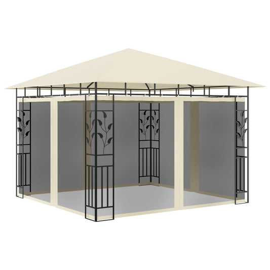 Pavillon mit Moskitonetz 3x3x2,73 m Creme 180 g/m² - Pazzar.ch