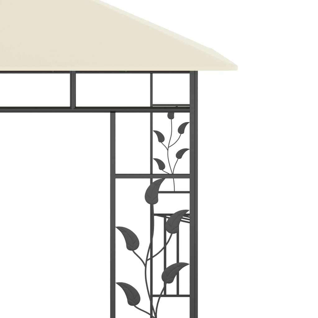 Pavillon mit Moskitonetz 3x3x2,73 m Creme 180 g/m² - Pazzar.ch