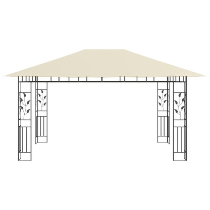 Pavillon mit Moskitonetz 4x3x2,73 m Creme 180 g/m² - Pazzar.ch