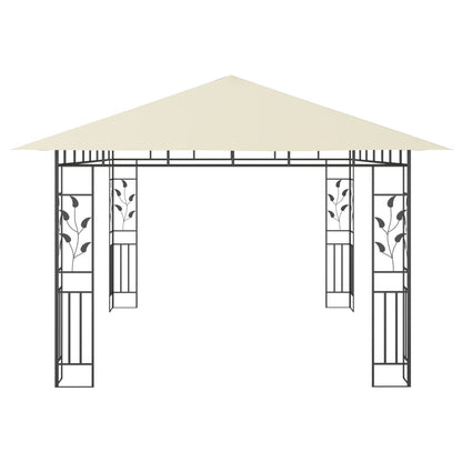 Pavillon mit Moskitonetz 4x3x2,73 m Creme 180 g/m² - Pazzar.ch