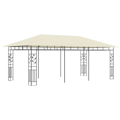 Pavillon mit Moskitonetz 6x3x2,73 m Creme - Pazzar.ch