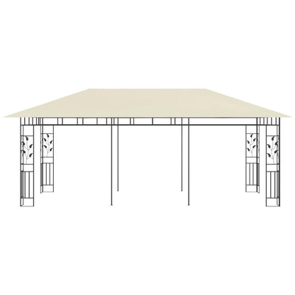 Pavillon mit Moskitonetz 6x3x2,73 m Creme - Pazzar.ch