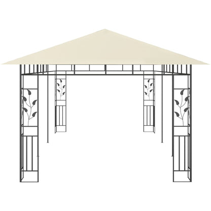 Pavillon mit Moskitonetz 6x3x2,73 m Creme - Pazzar.ch