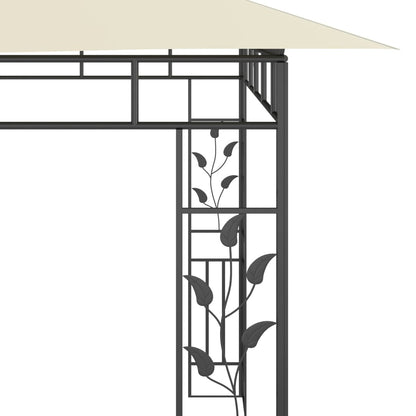 Pavillon mit Moskitonetz 6x3x2,73 m Creme - Pazzar.ch