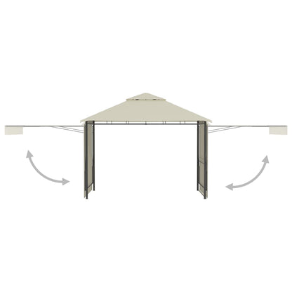 Pavillon mit Doppelt Erweiterten Dächern 3x3x2,75 cm 180 g/m² - Pazzar.ch