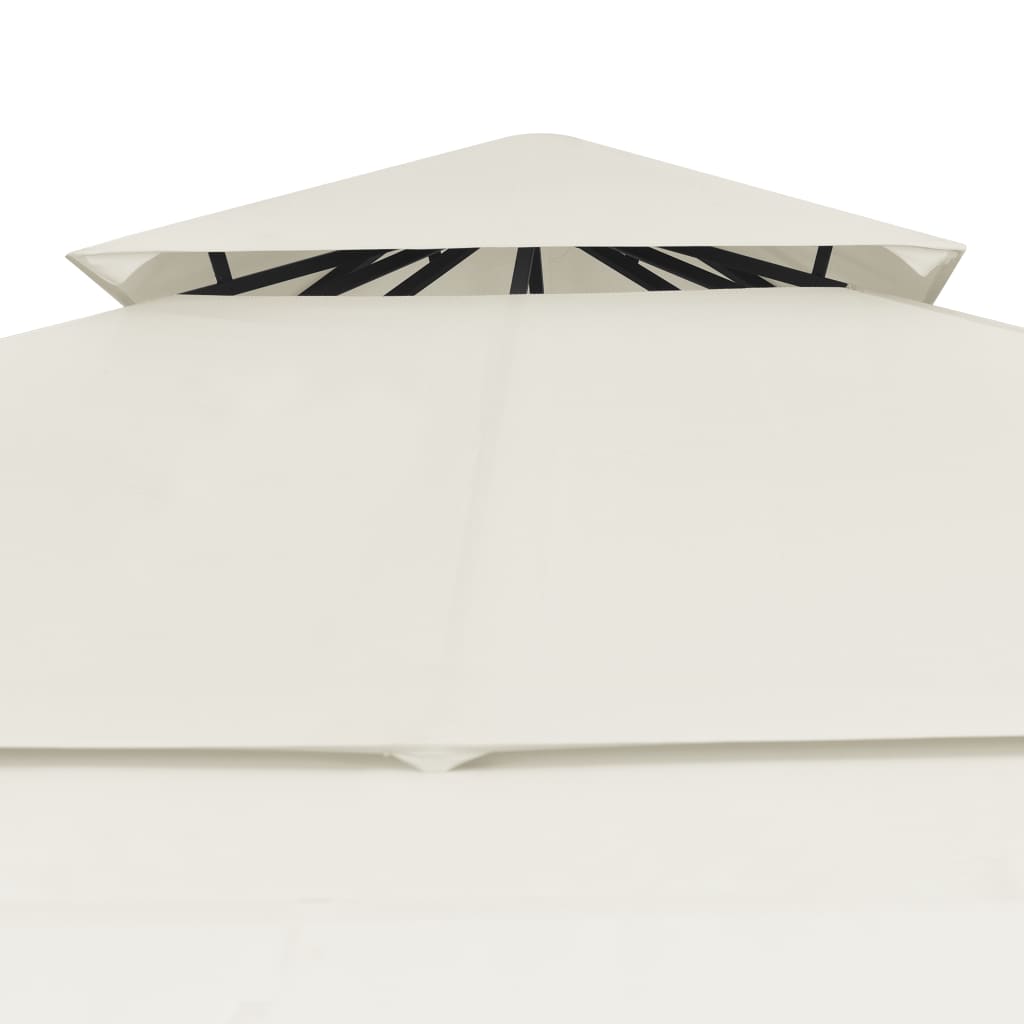 Pavillon mit Doppelt Erweiterten Dächern 3x3x2,75 cm 180 g/m² - Pazzar.ch