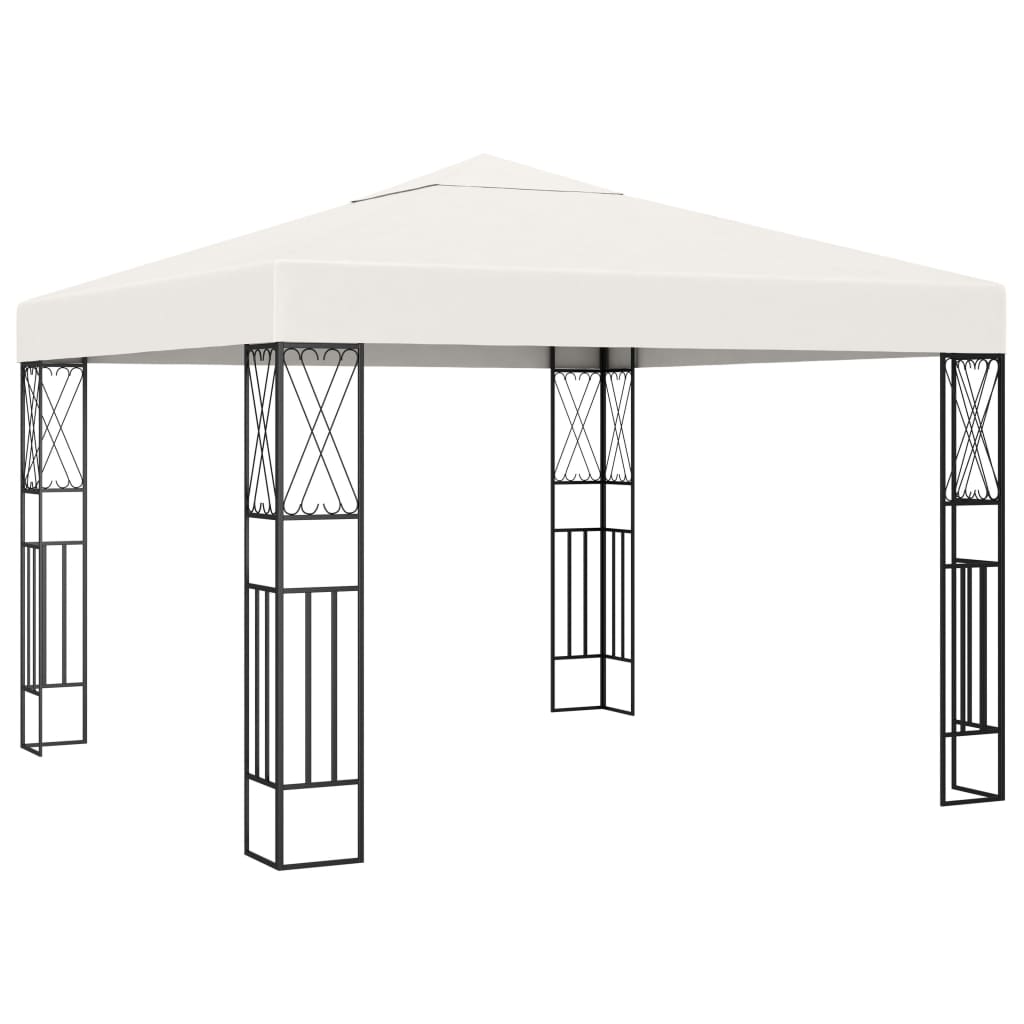 Pavillon 3×3 m Creme Stoff - Pazzar.ch