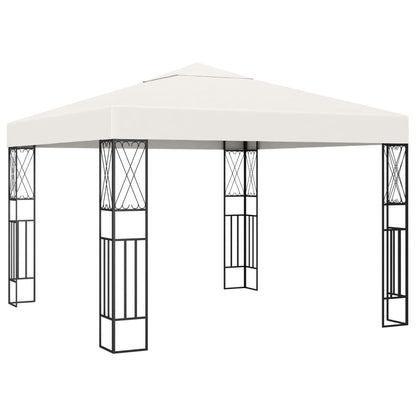 Pavillon 3×3 m Creme Stoff - Pazzar.ch