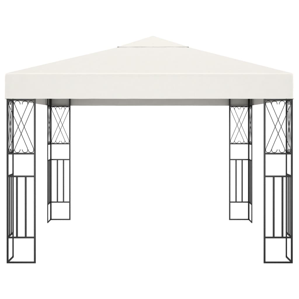 Pavillon 3×3 m Creme Stoff - Pazzar.ch