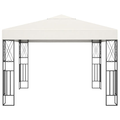 Pavillon 3×3 m Creme Stoff - Pazzar.ch