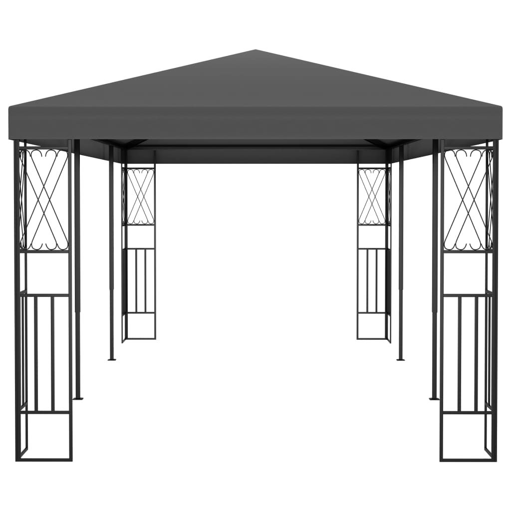 Pavillon 3x6 m Anthrazit Stoff - Pazzar.ch
