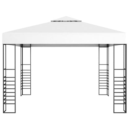 Gartenpavillon 3×3 m Weiß - Pazzar.ch