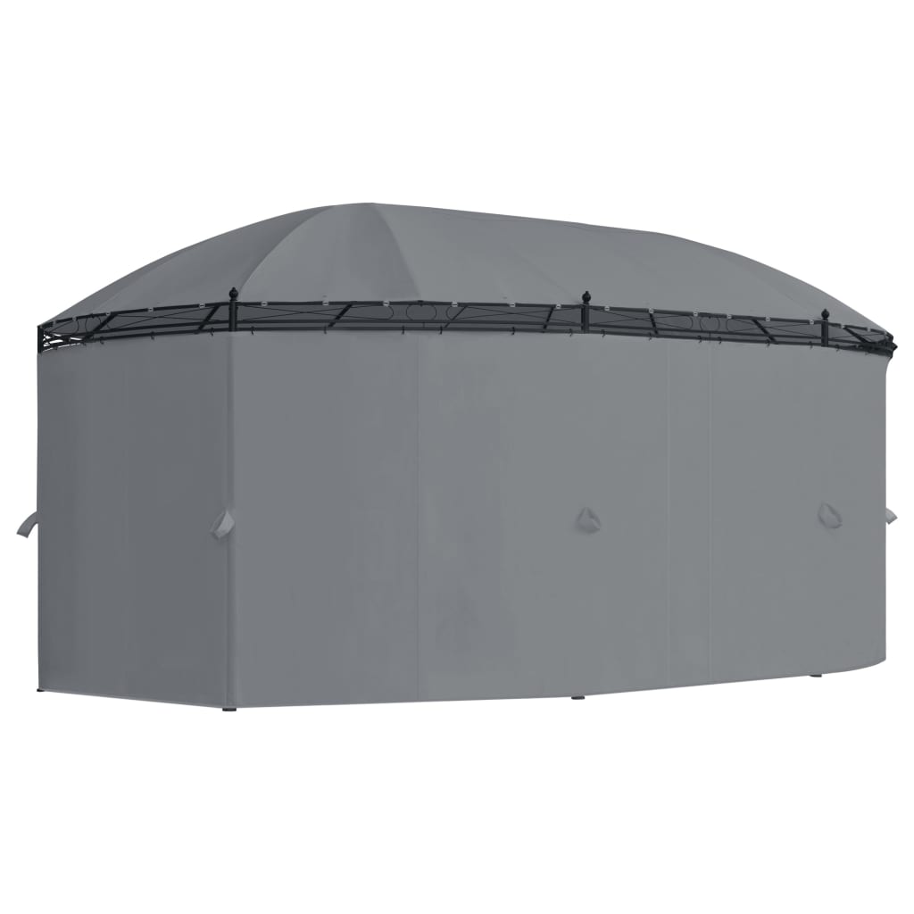 Pavillon mit Vorhängen 520x349x255 cm Anthrazit - Pazzar.ch