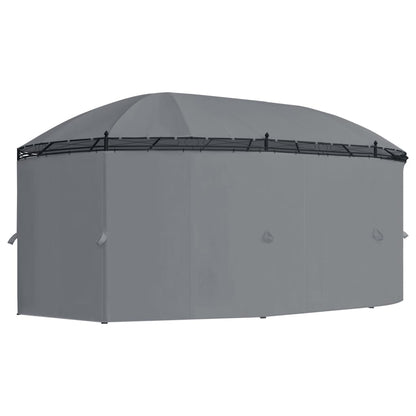 Pavillon mit Vorhängen 520x349x255 cm Anthrazit - Pazzar.ch