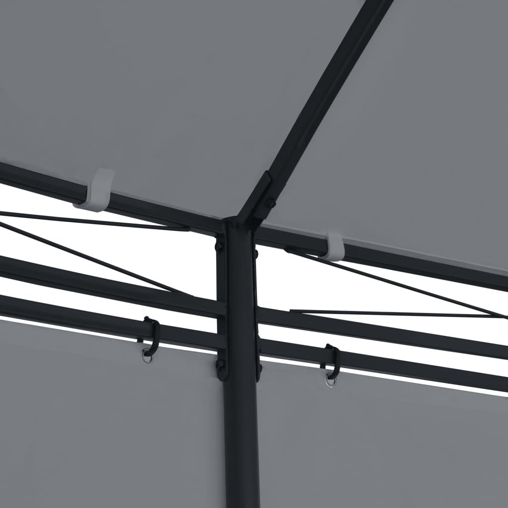 Pavillon mit Vorhängen 520x349x255 cm Anthrazit - Pazzar.ch