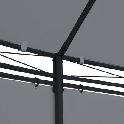 Pavillon mit Vorhängen 520x349x255 cm Anthrazit - Pazzar.ch