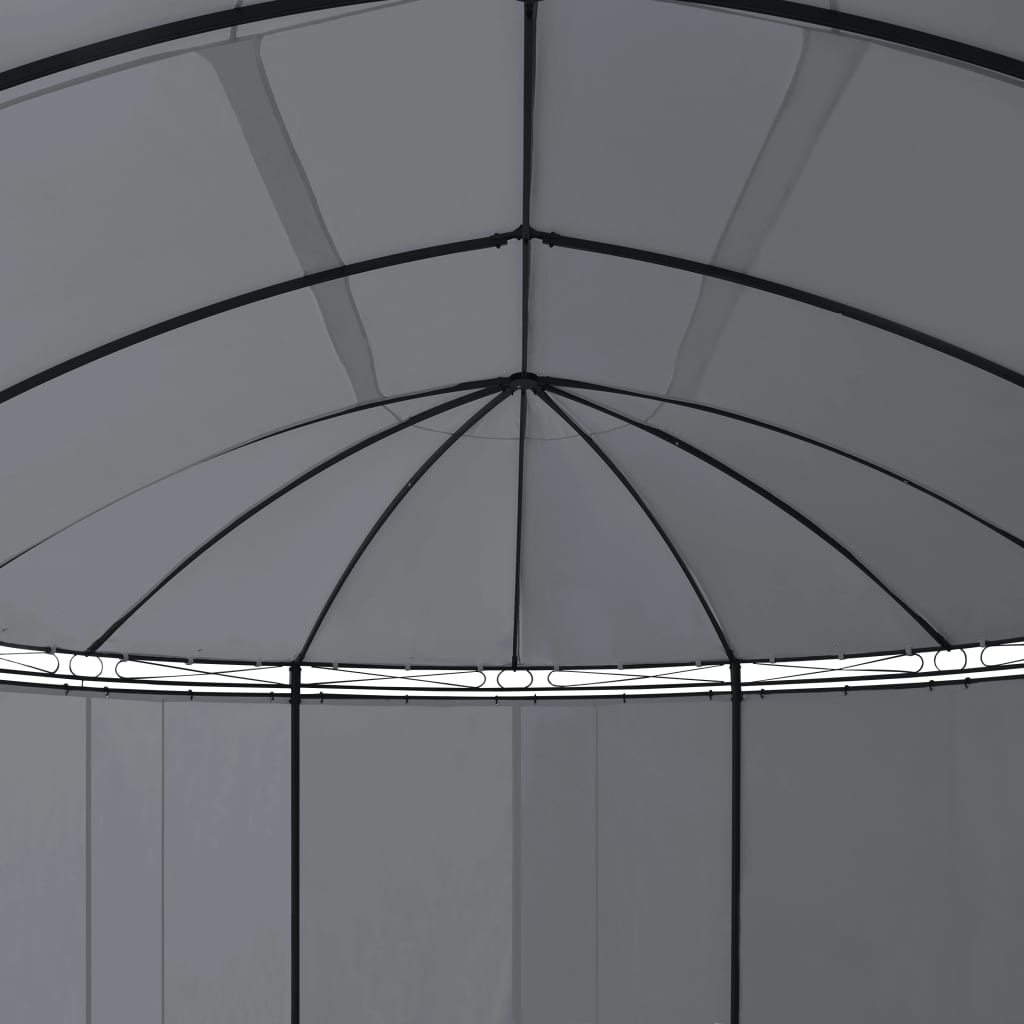 Pavillon mit Vorhängen 520x349x255 cm Anthrazit - Pazzar.ch