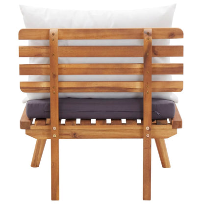 4-tlg. Garten-Lounge-Set mit Auflagen Massivholz Akazie - Pazzar.ch