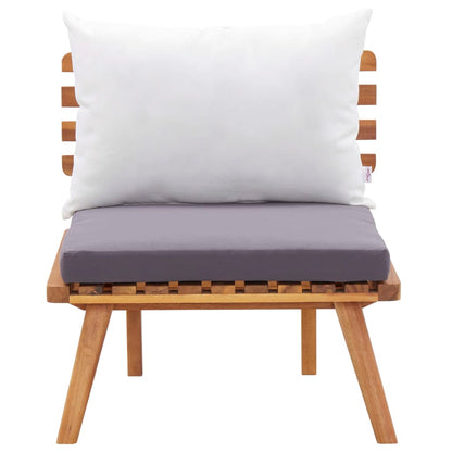 4-tlg. Garten-Lounge-Set mit Auflagen Massivholz Akazie - Pazzar.ch