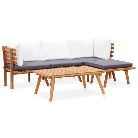 5-tlg. Garten-Lounge-Set Massivholz Akazie - Pazzar.ch