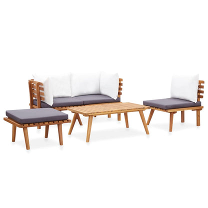 5-tlg. Garten-Lounge-Set Massivholz Akazie - Pazzar.ch