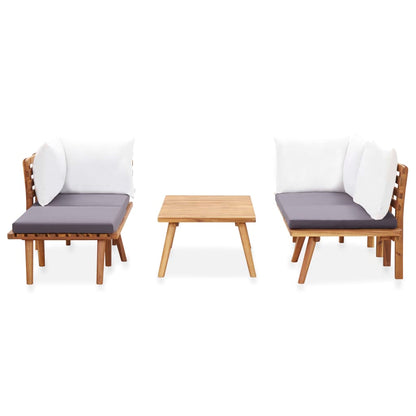 5-tlg. Garten-Lounge-Set Massivholz Akazie - Pazzar.ch