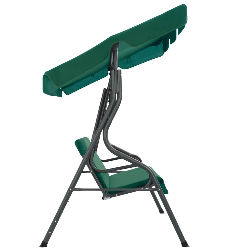 Hollywoodschaukel Grün 170×110×153 cm Stoff - Pazzar.ch