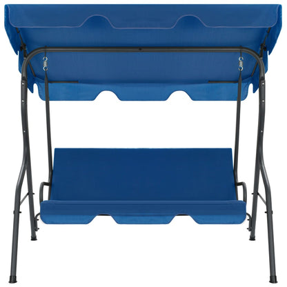 Hollywoodschaukel Dunkelblau 170×110×153 cm Stoff - Pazzar.ch