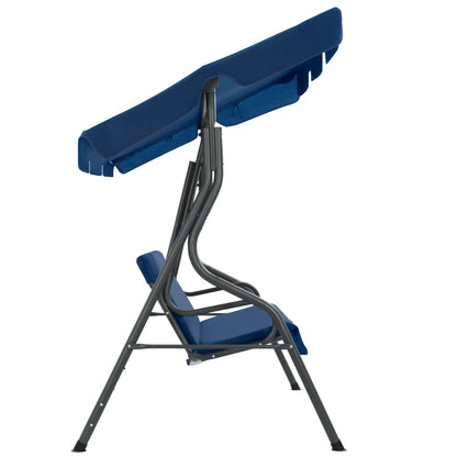 Hollywoodschaukel Dunkelblau 170×110×153 cm Stoff - Pazzar.ch