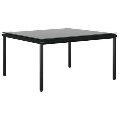 8-tlg. Garten-Lounge-Set mit Auflagen Schwarz PVC - Pazzar.ch