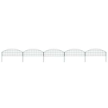 Gartenzaun Set Konvex 77,3x26 cm Grün - Pazzar.ch