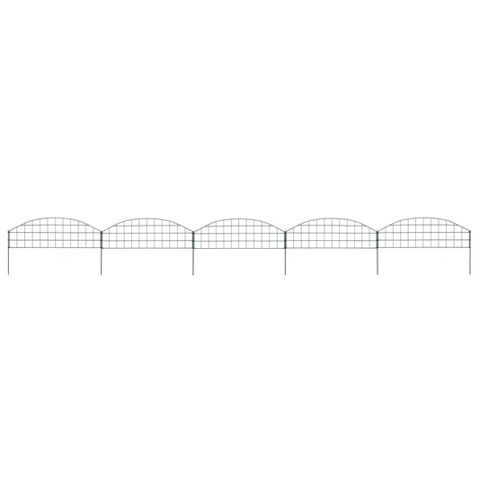 Gartenzaun Set Konvex 77,3x26 cm Grün - Pazzar.ch