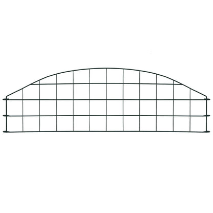 Gartenzaun Set Konvex 77,3x26 cm Grün - Pazzar.ch