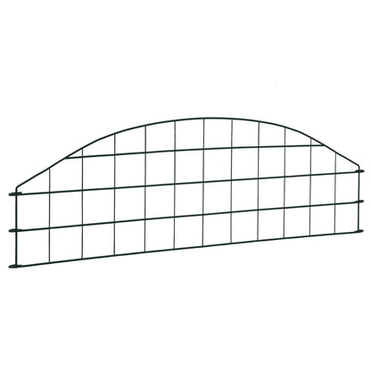 Gartenzaun Set Konvex 77,3x26 cm Grün - Pazzar.ch