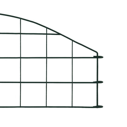 Gartenzaun Set Konvex 77,3x26 cm Grün - Pazzar.ch