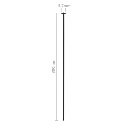 Gartenzaun Set Konvex 77,3x26 cm Grün - Pazzar.ch