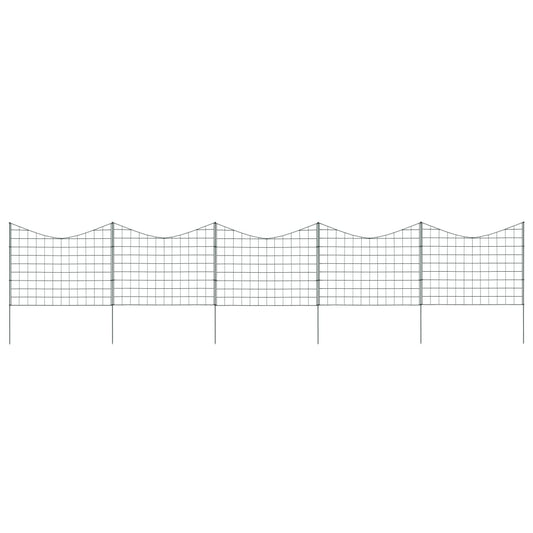 Gartenzaun Set Konkav 77,5x64 cm Grün - Pazzar.ch