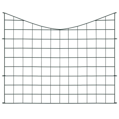 Gartenzaun Set Konkav 77,5x64 cm Grün - Pazzar.ch