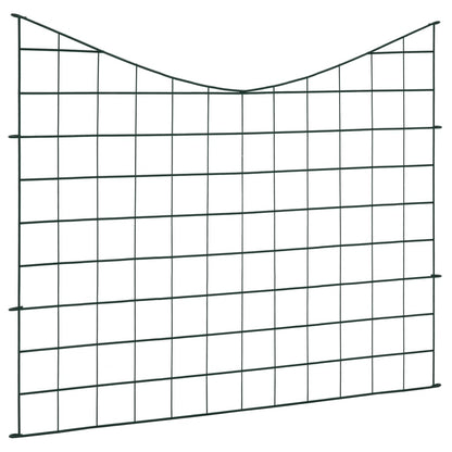 Gartenzaun Set Konkav 77,5x64 cm Grün - Pazzar.ch